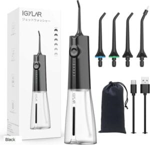 スタイリッシュなフォルム!-高水圧を維持!!-IGYLAR社-口腔洗浄器(Y205N)-ジェットウォッシャー!!－追加購入決定!!